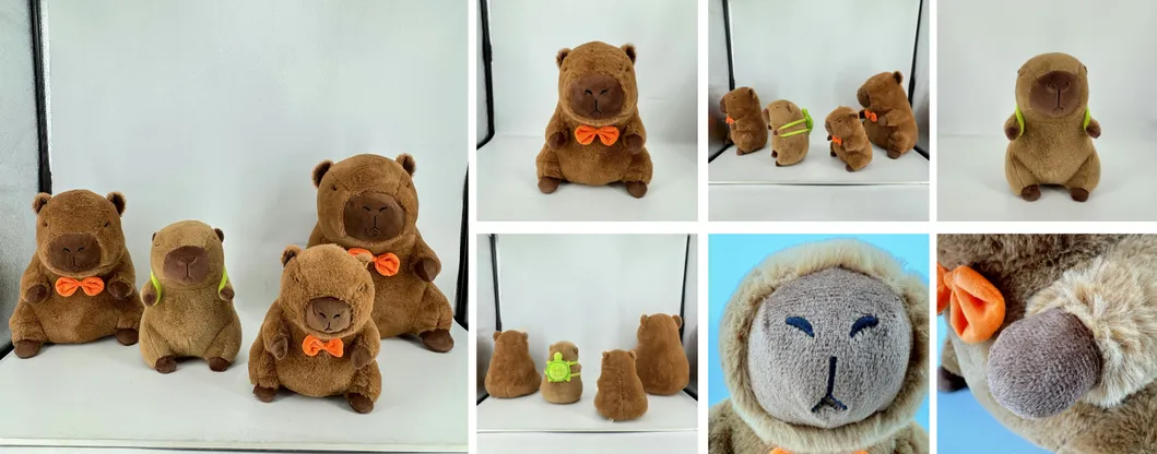 Productos calientes OEM ODM lindo juguete de peluche capibara animal de peluche