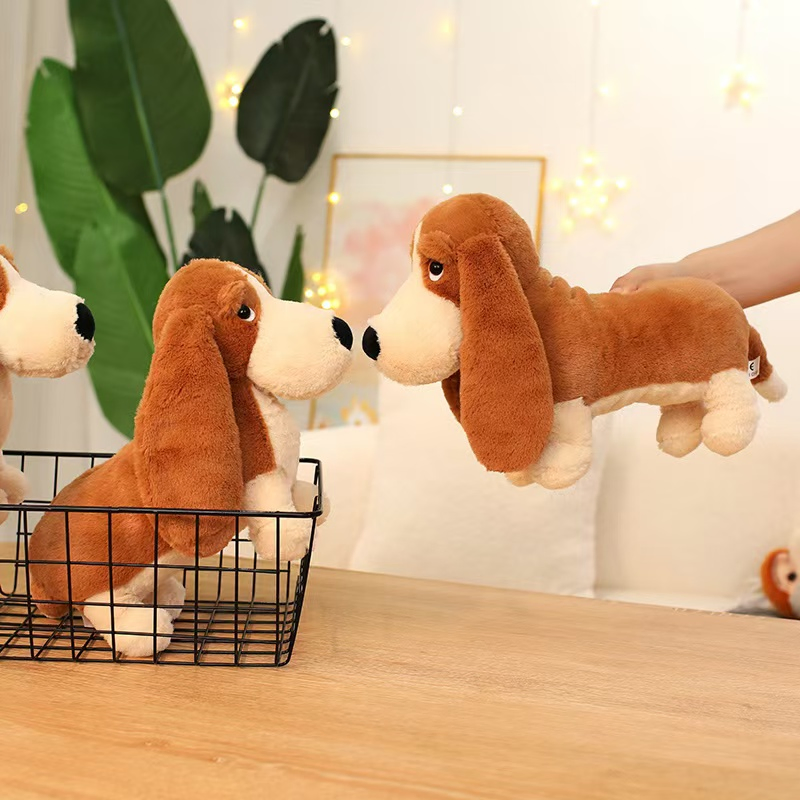 Animal de peluche de dachshund lindo y abrazable, perfecto para el tiempo de juego de los niños