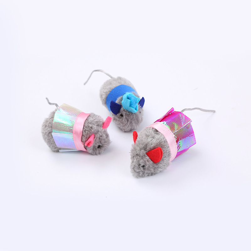 Juguete interactivo para gatos de peluche suave de fábrica con hierba gatera