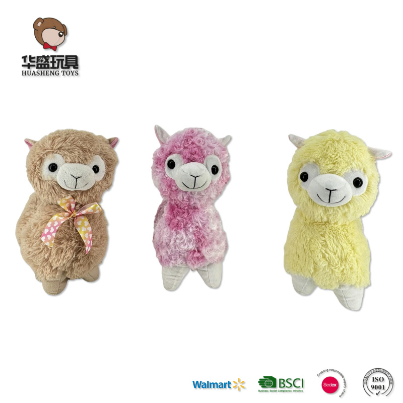 Fabricante mayorista en China de lindos animales de peluche de alpaca personalizados, juguetes de peluche suaves personalizados para niños