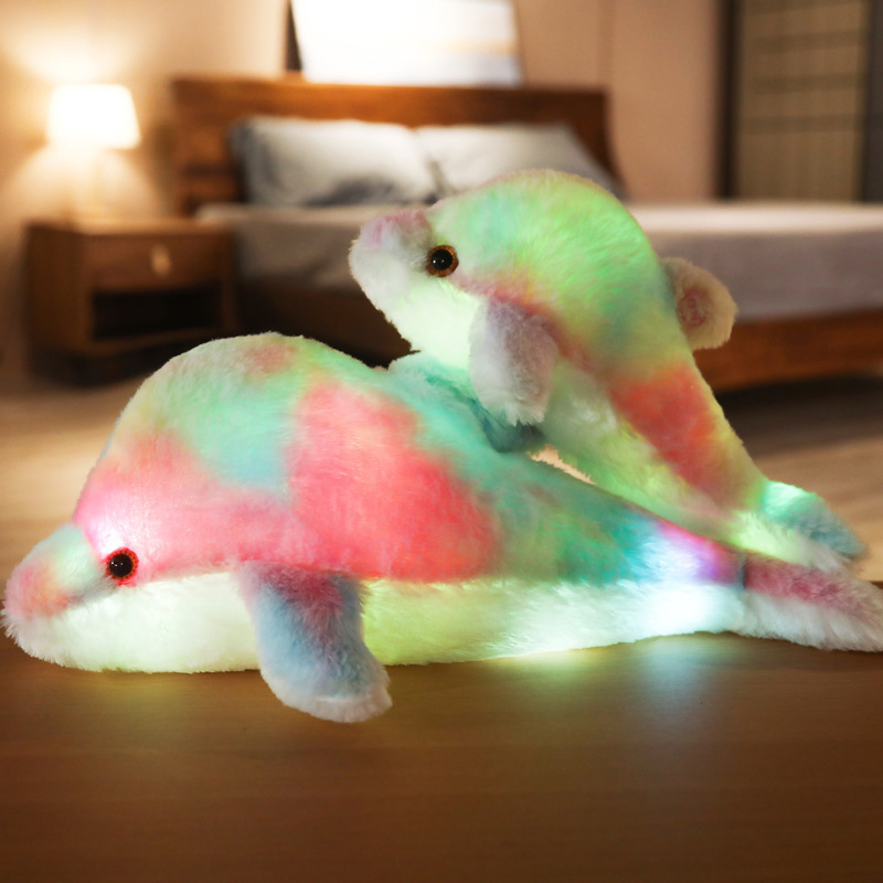 Precio al por mayor peluche personalizado diseño a medida animales súper suaves muñeca para niños osito de peluche blanco luminoso que brilla juguetes de fábrica