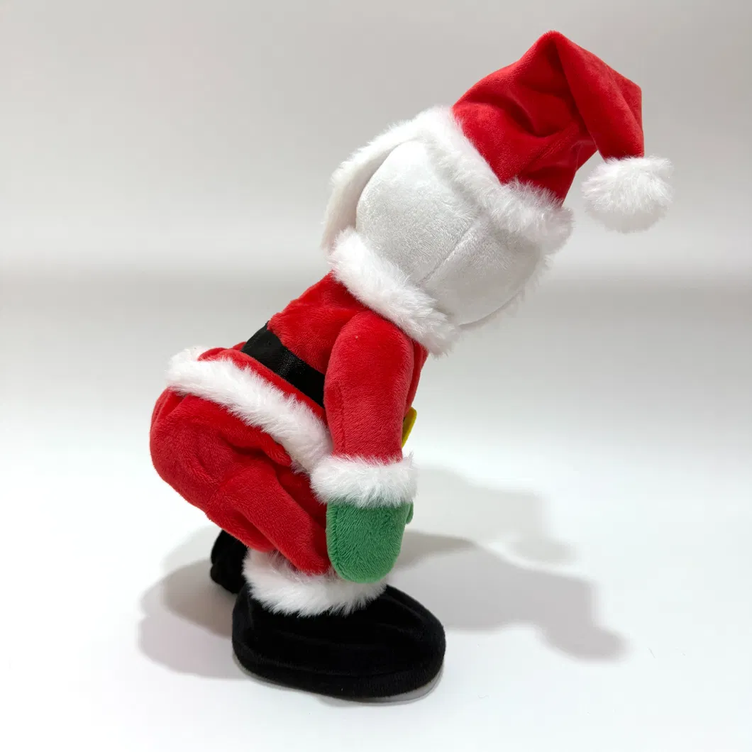 Juguete de peluche divertido que canta y baila para niños en Navidad