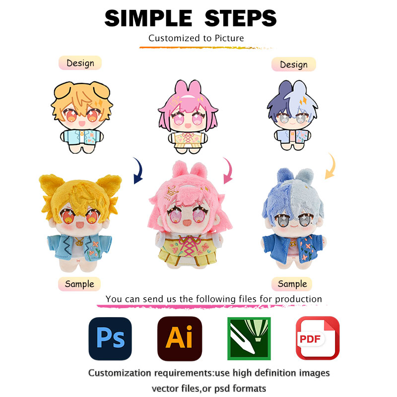 Animales de peluche personalizados Juguete de peluche personalizado Peluche promocional Juguete de animal suave para niños Crea tu propio diseño Mascota corporativa personalizada