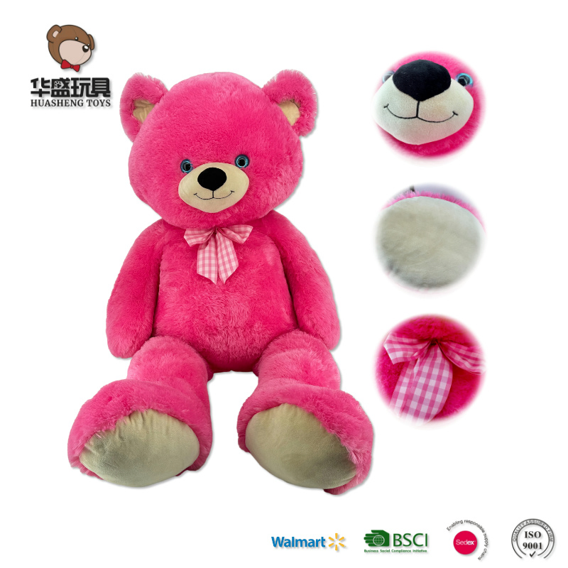 Fábrica mayorista personalizada de gran tamaño 130cm Día de San Valentín lindo oso de peluche gigante panda ciervo juguetes para niños oso de peluche piel sin relleno juguetes de felpa