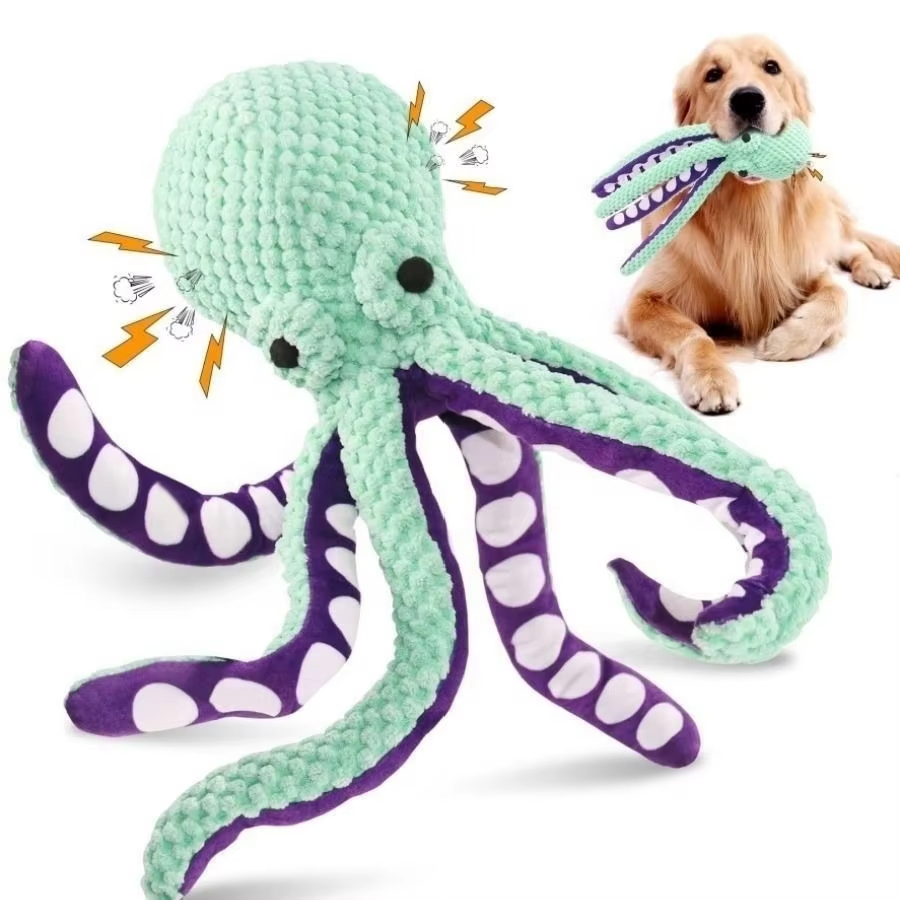 Precio de fábrica OEM Juguetes de peluche duraderos y chirriantes para perros, juguetes para masticar para perros pequeños, medianos y grandes