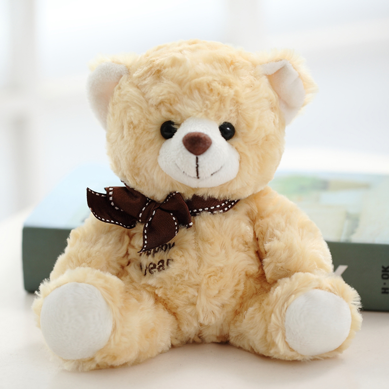 Juguetes de peluche personalizados al por mayor, ositos de peluche suaves y lindos, venta caliente de animales personalizados, oso de peluche marrón, juguete de peluche lindo, oso de peluche esponjoso para niños