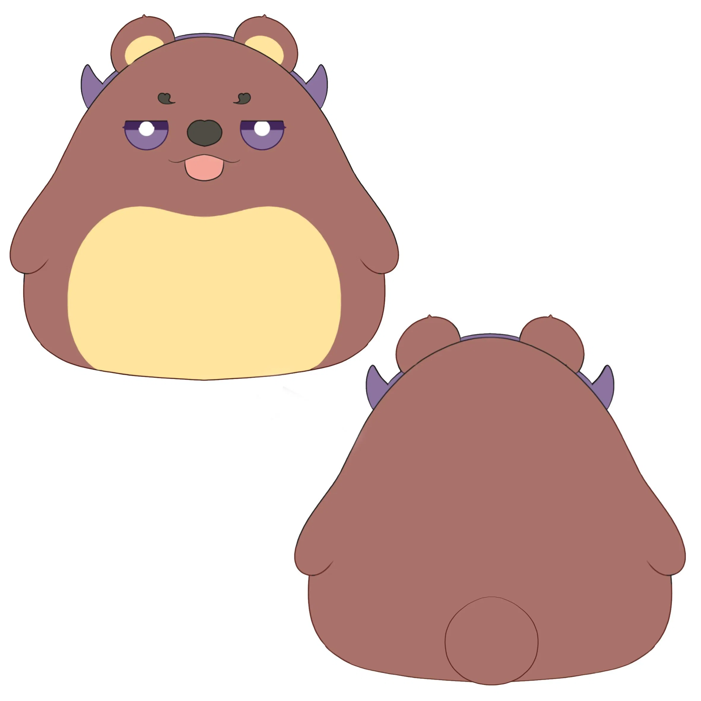 Juguete de peluche de oso redondo personalizado de OEM, diseño personalizado, muñeco de peluche suave y regordete de animal de dibujos animados, bajo MOQ, juguete de peluche de personaje Kawaii personalizado