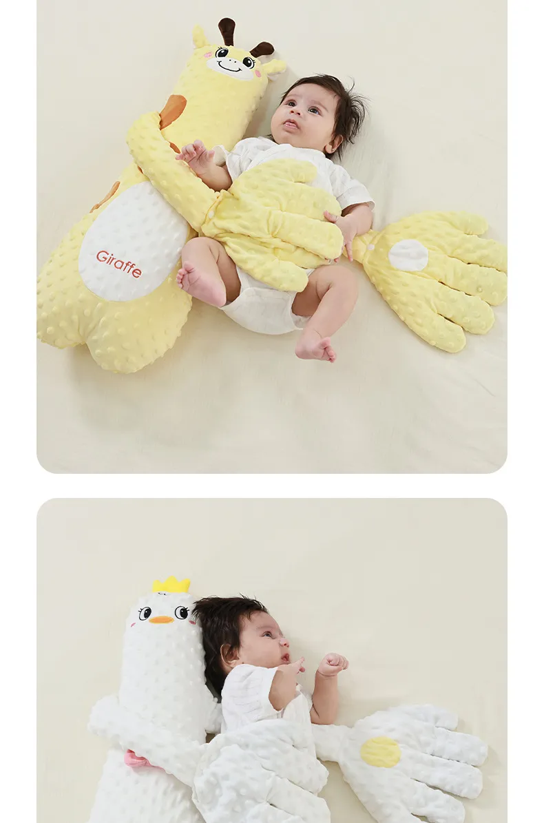 Pillow suave de felpa antiestrés para bebés