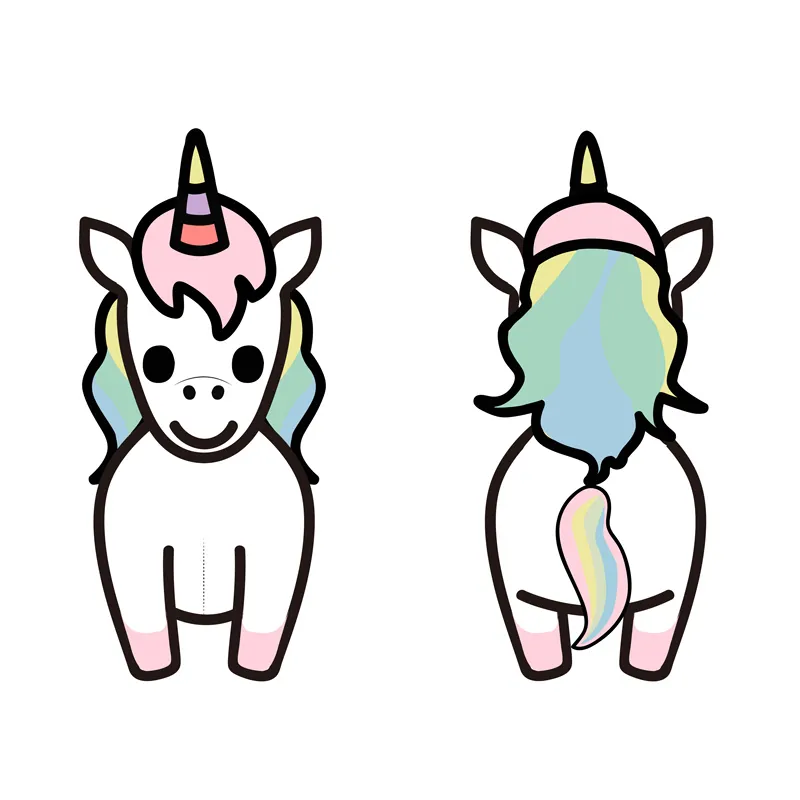 Venta Caliente Juego de Anime Lindos Peluches Suaves de Animales Unicornio