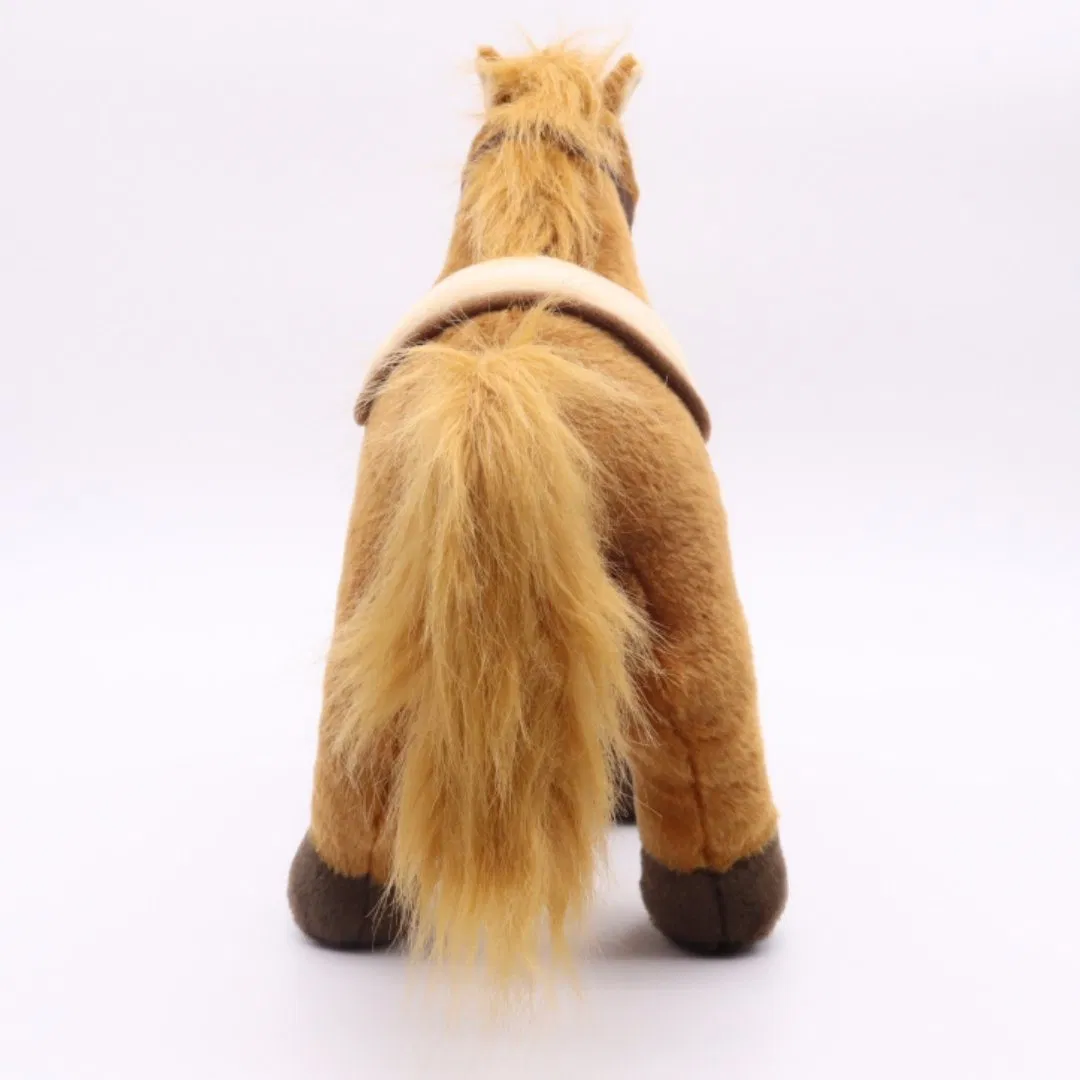 Juguete de peluche suave de caballo pony de pie al por mayor para niños
