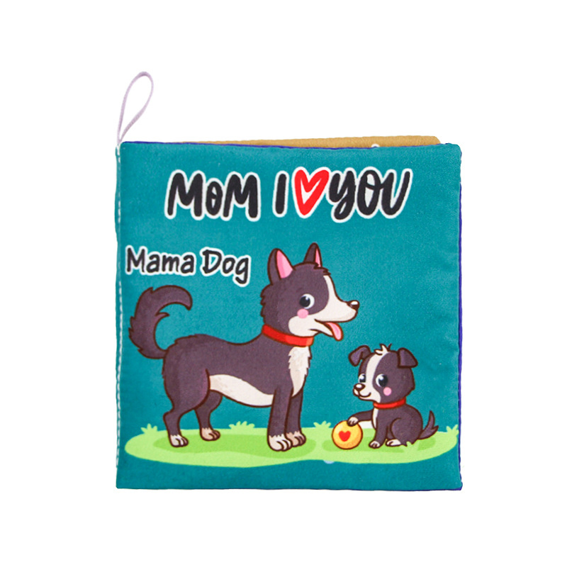 Pequeños animales de peluche de tela con tacto suave para bebés, libros de arrugas de bosque, juguetes educativos interactivos para el desarrollo temprano con sonido