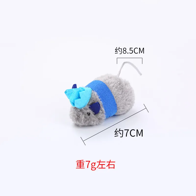 Juguete interactivo para gatos de peluche suave de fábrica con hierba gatera