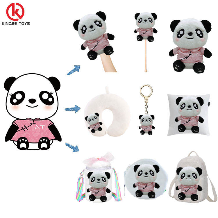 Muñeca de peluche suave personalizada de marca propia, juguete de peluche hecho a medida para niños, regalos de empresa, juguetes de animales personalizados de dibujos animados