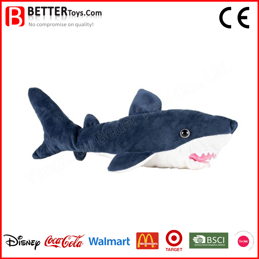 Tiburón de peluche suave juguete marino para niños juguete de animal marino