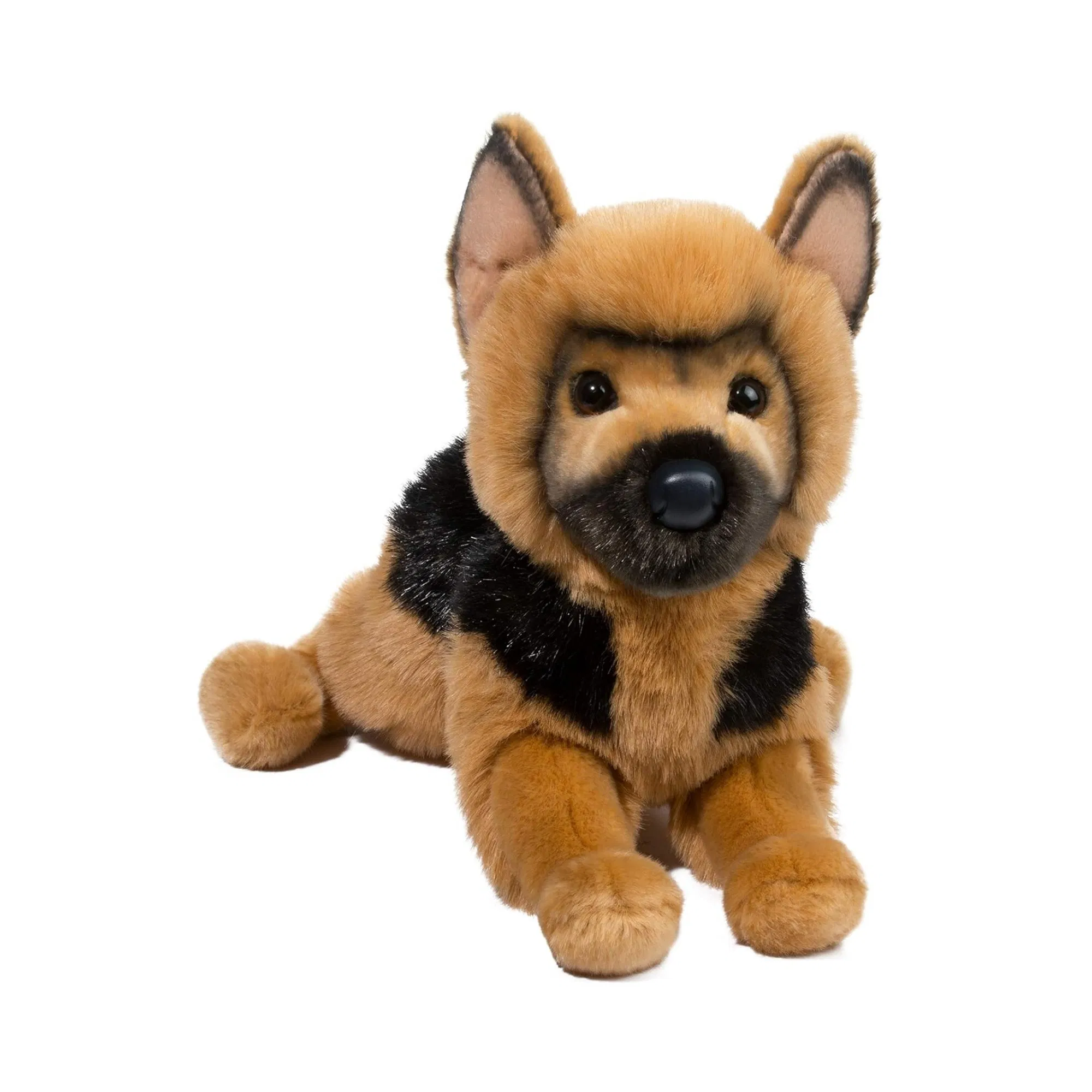 Perro de peluche de pastor alemán suave, juguete de simulación personalizado