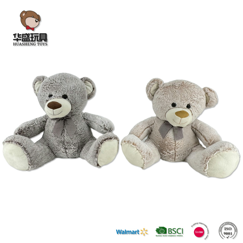 Juguetes de peluche de oso pardo de calidad premium con logo personalizado de oso de peluche