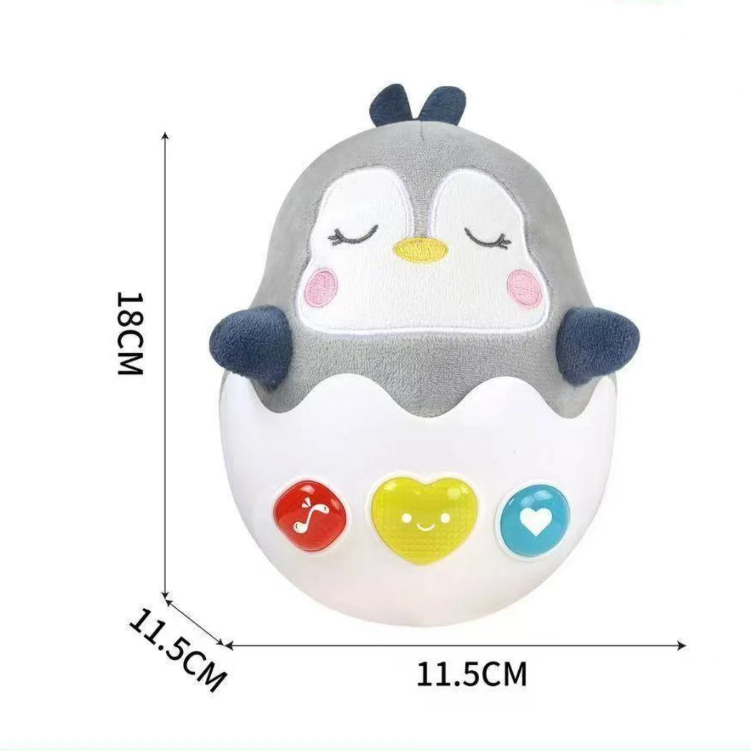 Juguete de peluche musical interactivo para niños al por mayor con luz, juguete para bebés