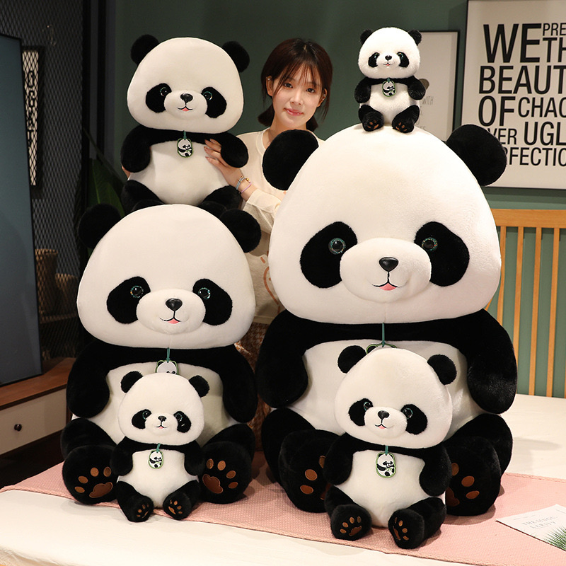 Adorable gran peluche gigante de panda mascota para niños