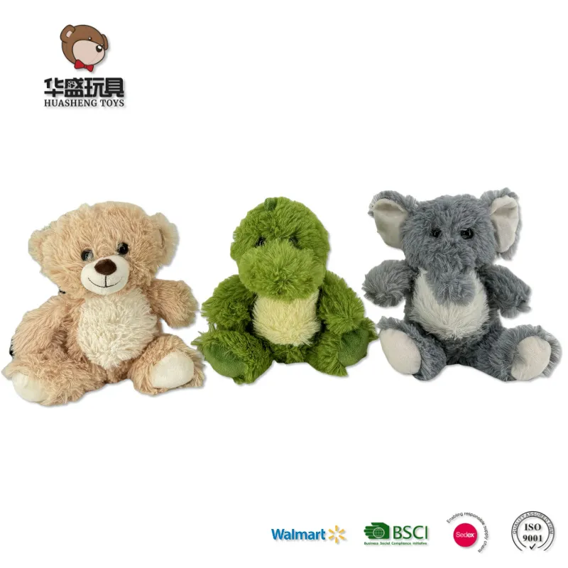 OEM ODM Muñeco de peluche personalizado de oso lindo y caricaturesco, juguete de animal de peluche personalizado