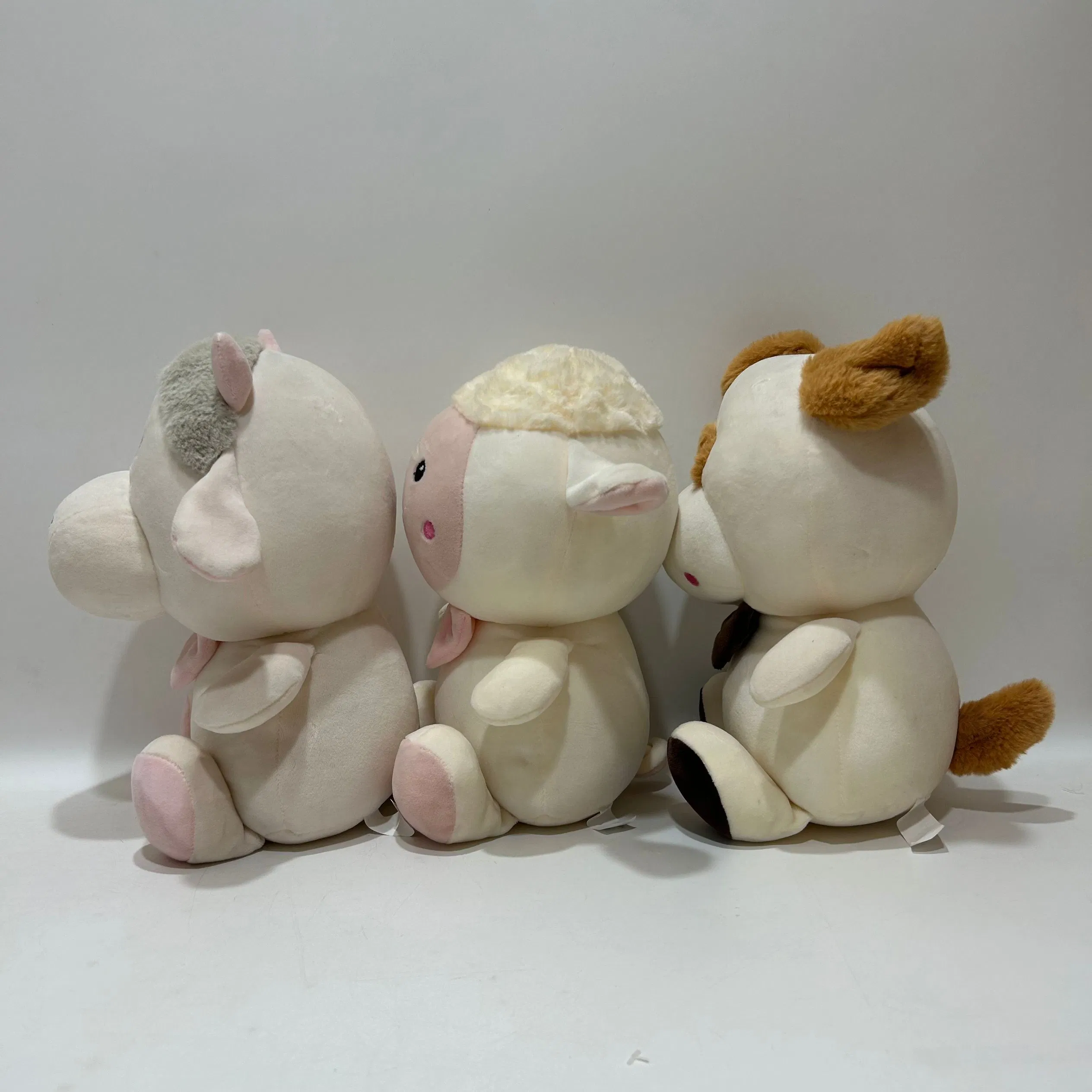 5 Animales de peluche elásticos súper suaves variados en perros, hipopótamo, zorro, etc