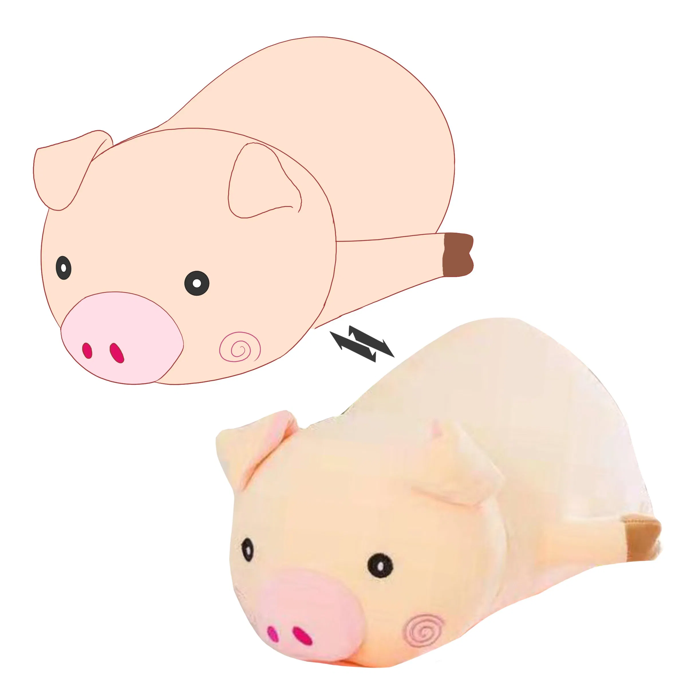 Juguete de peluche personalizado de fábrica en China, animal de peluche, mascota linda, regalo promocional, juguete de peluche
