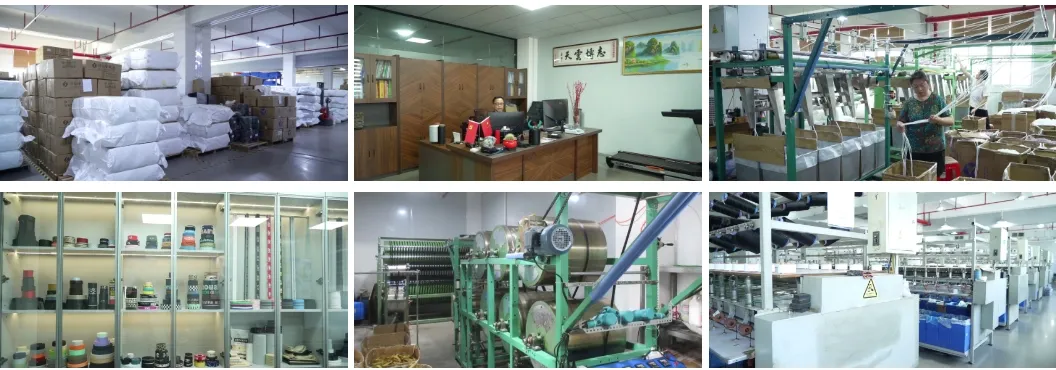 Línea de producción textil y control de calidad