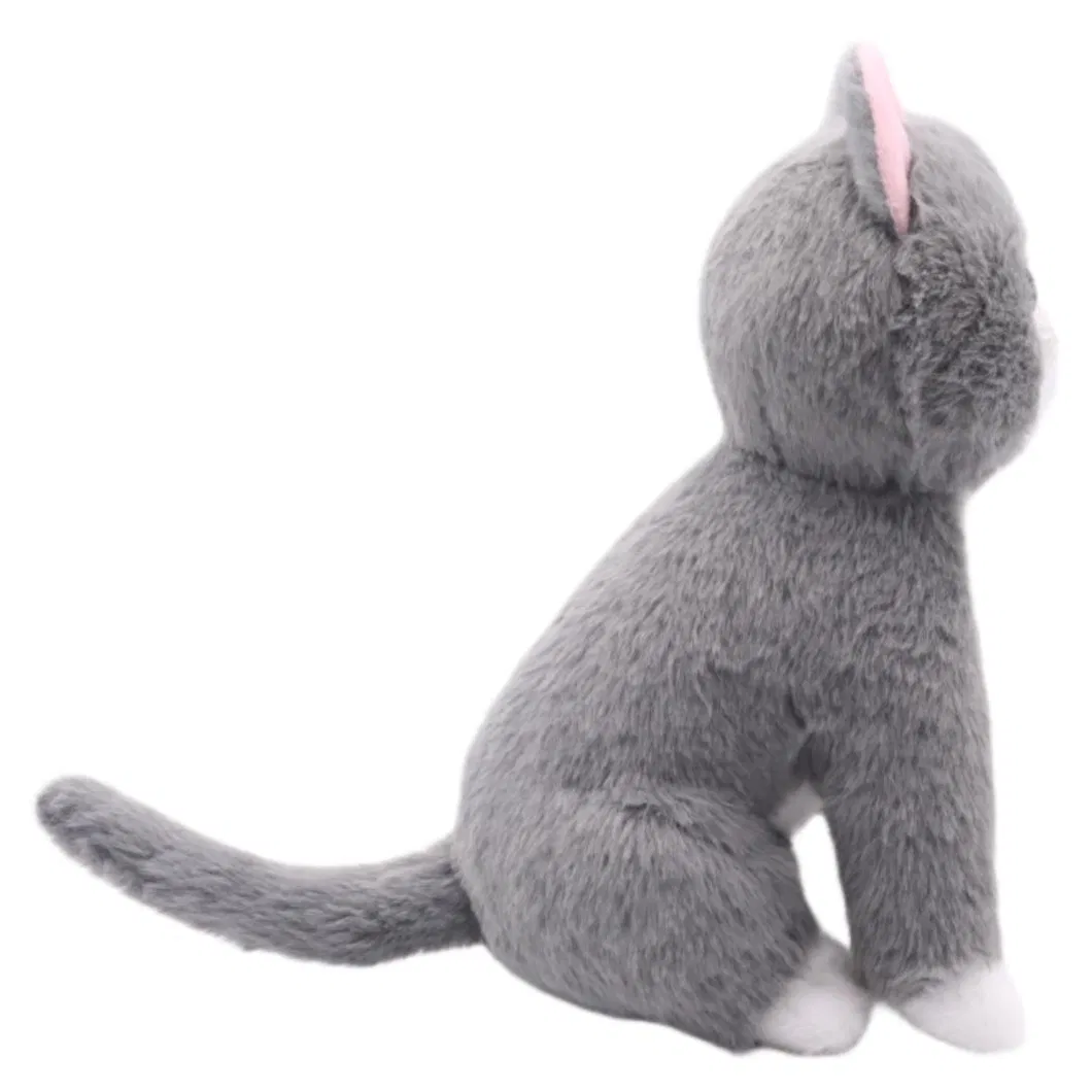 Juguete de gato de peluche suave y realista para niños, regalo de juguetes de peluche fabricado