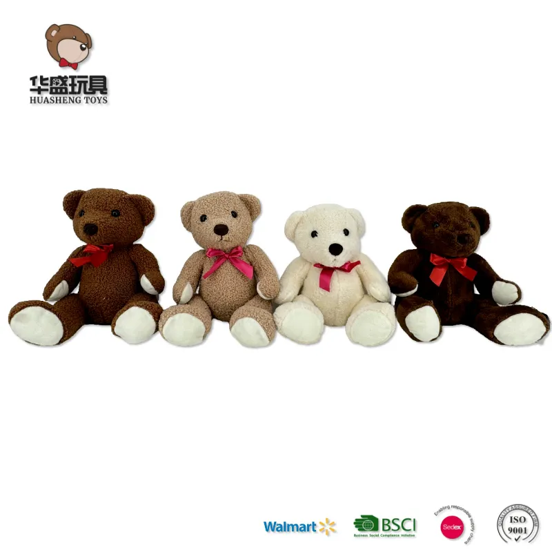 Juguete de peluche oso negro y rosa