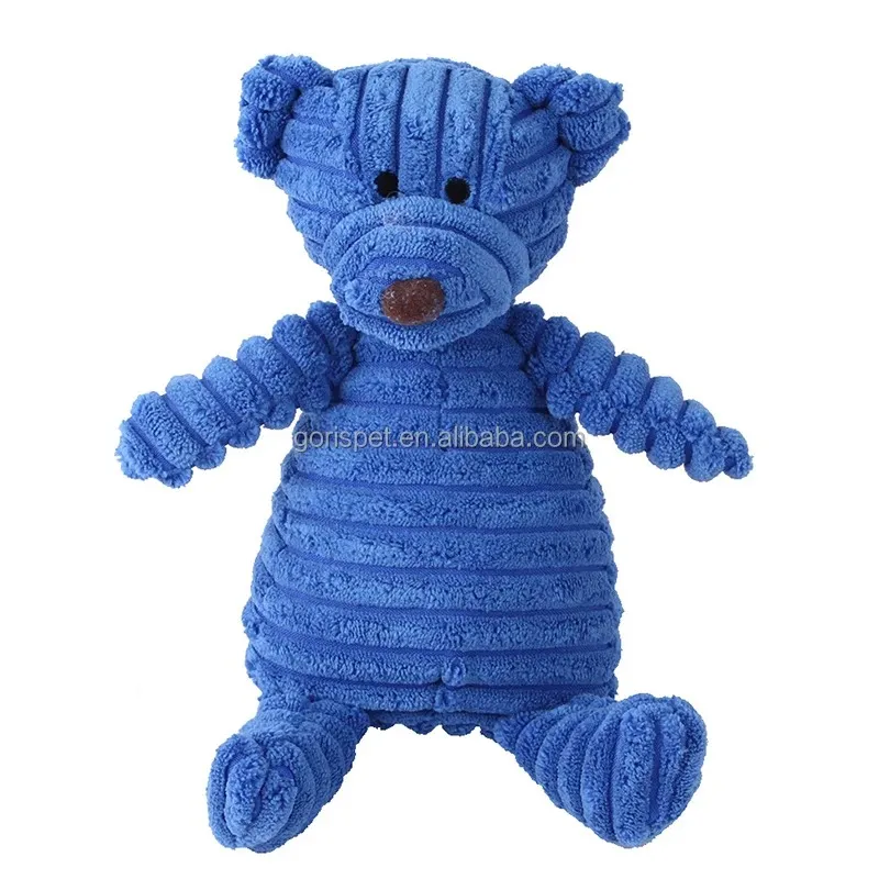 Juguete de masticar de lujo para perros, indestructible, interactivo, de peluche con sonido, juguete divertido en forma de animal para la limpieza dental