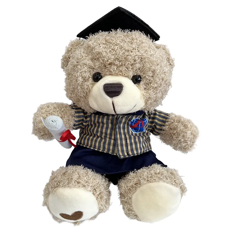 Muñeca de peluche de personaje de dibujos animados de venta caliente, muñeca de peluche personalizada