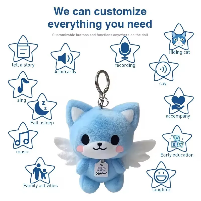 Muñeca de peluche personalizada de personaje navideño para niña, juguete de peluche personalizado