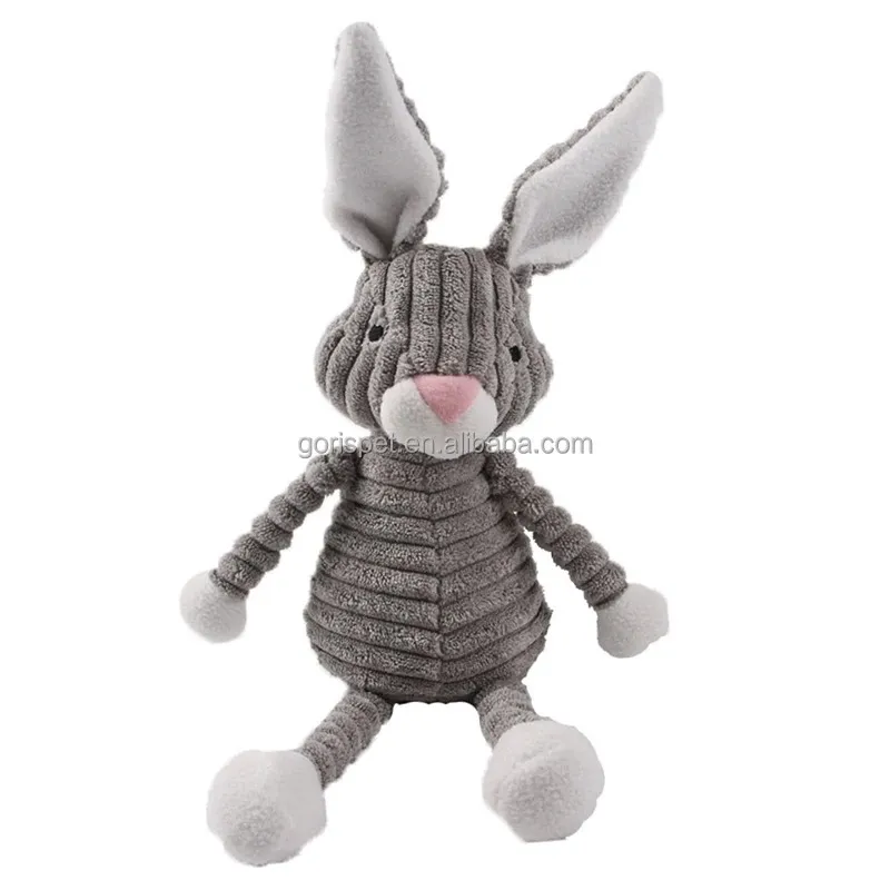 Juguete de masticar de lujo para perros, indestructible, interactivo, de peluche con sonido, juguete divertido en forma de animal para la limpieza dental