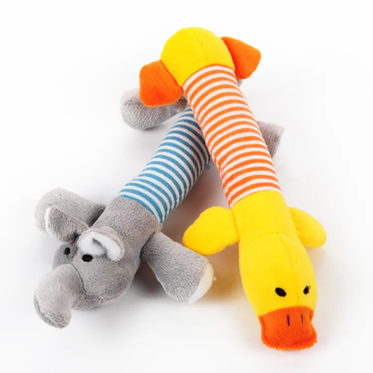 Juguetes de peluche ecológicos para mascotas con sonido, accesorios para el juego de perros