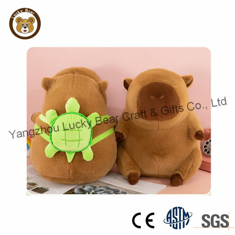 Juguete de peluche de capibara marrón suave, regalo de peluche para niños y niñas