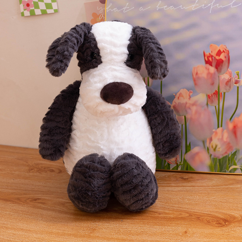Juguete de peluche perro Teddy 18 cm animal de peluche suave con alivio del estrés y detalle bordado para todas las edades