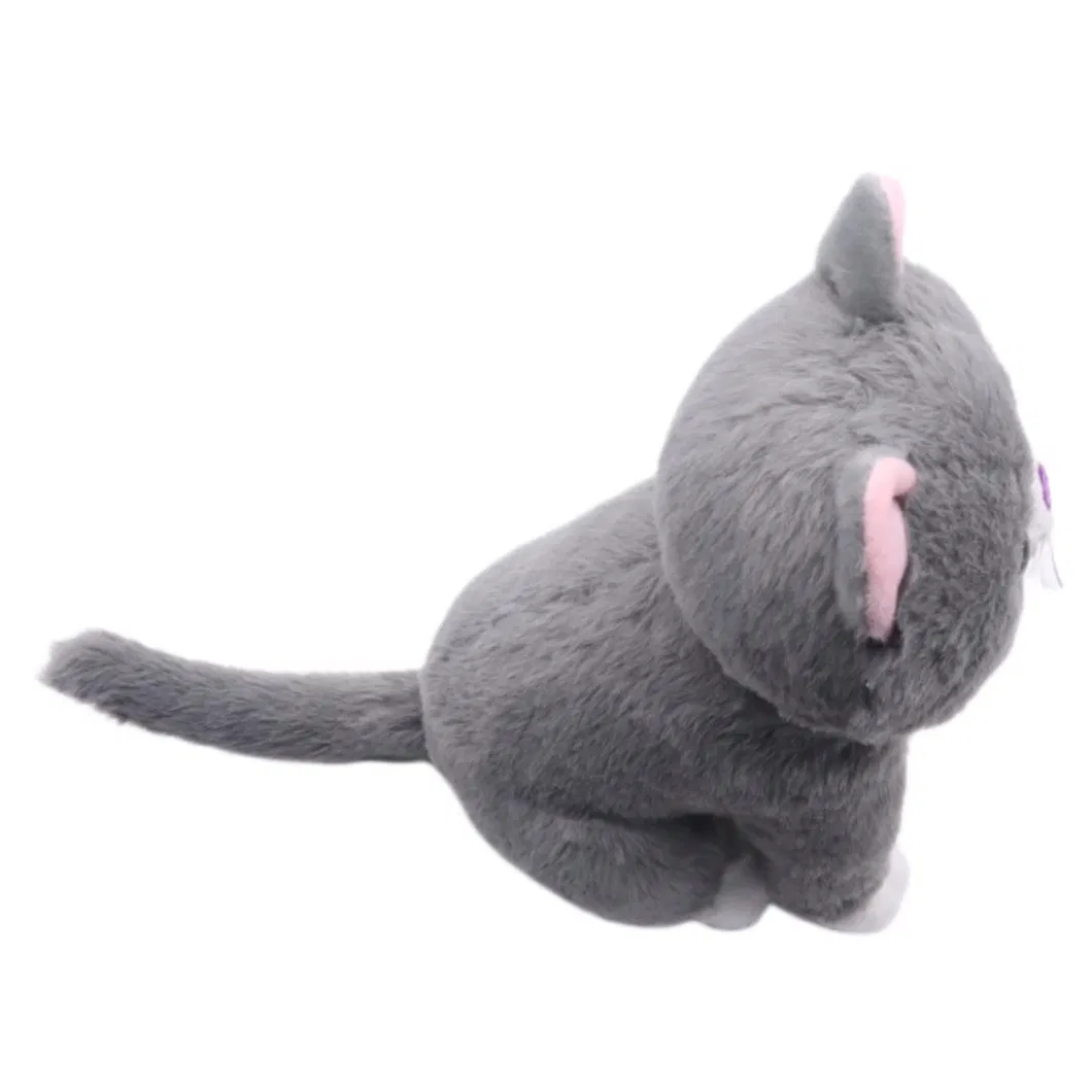 Juguete de gato de peluche suave y realista para niños, regalo de juguetes de peluche fabricado