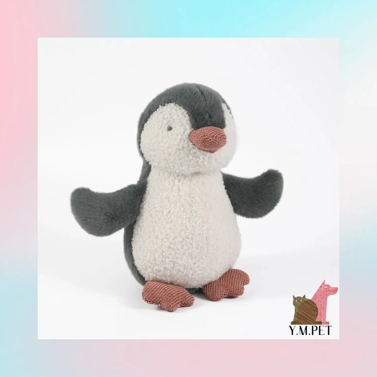Fábrica de peluches de pingüinos personalizada al por mayor, popular, lujoso y suave juguete de peluche para bebés