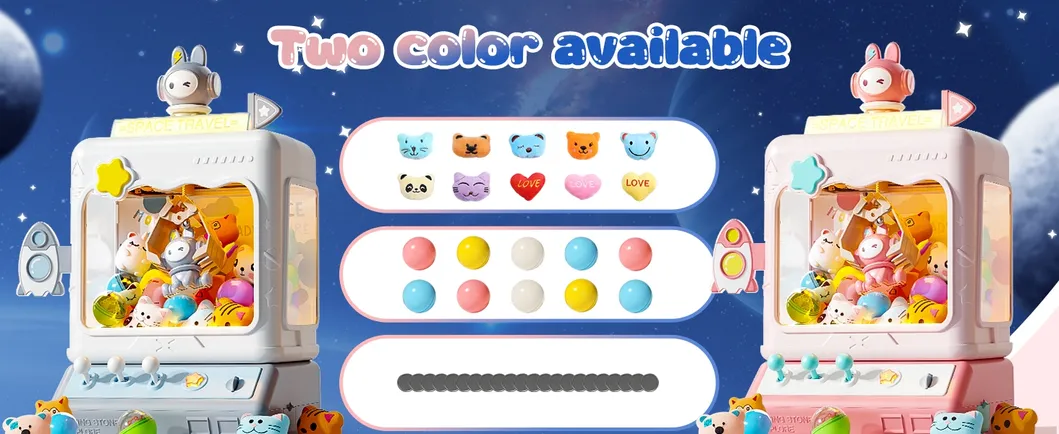 Máquina de garras de juguete al por mayor para niñas, máquinas de garras grandes para niños, juguetes de novedad, una máquina expendedora para niños con 20+ juguetes de peluche, máquina de garras para niños con juguetes