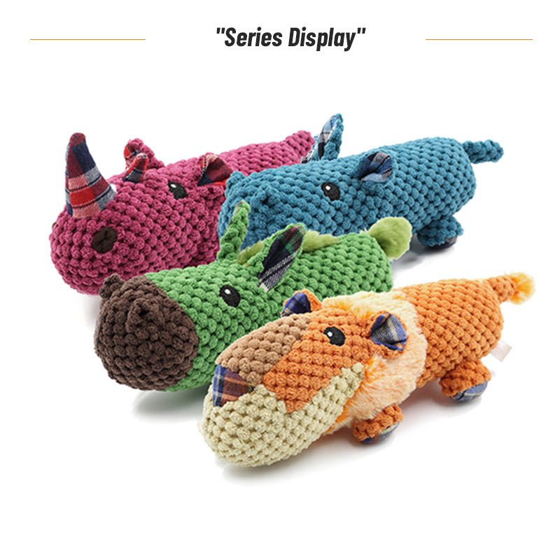 Juguete de peluche divertido para cachorros con forma de animal de peluche