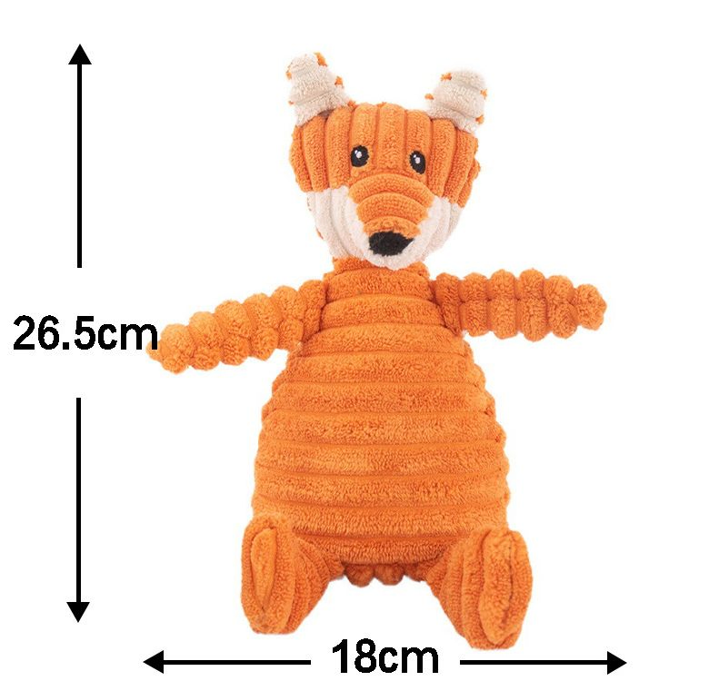 Juguete para masticar de perro en forma de animal de peluche, nuevo estilo y muy vendido