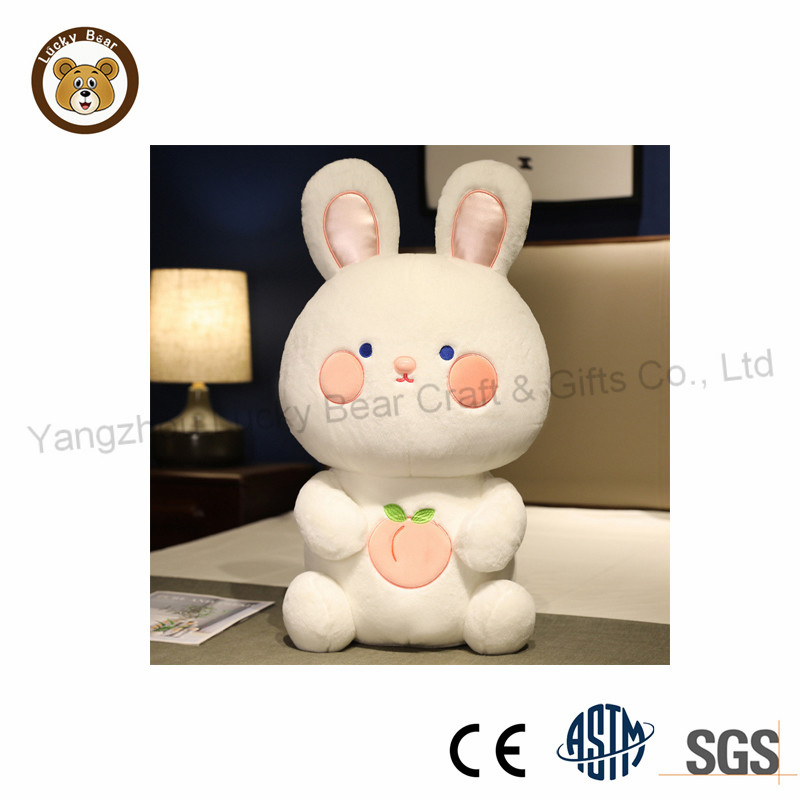 Regalo de Pascua personalizado al por mayor, lindo conejito de peluche suave, juguete de peluche para niños