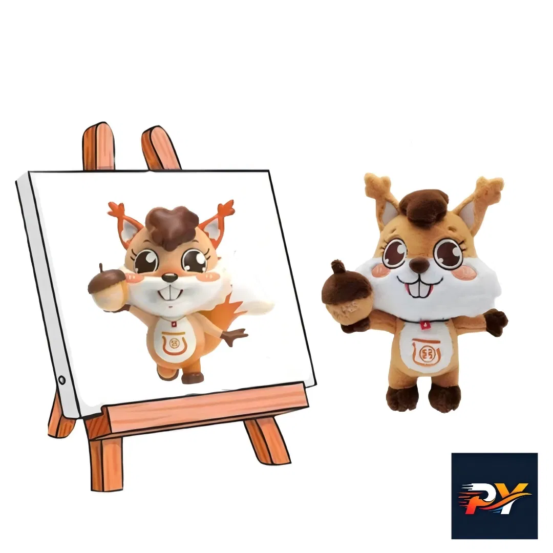 Juguete de felpa súper suave personalizado con algodón orgánico y relleno de algodón PP, alivio del estrés, tema de parque de atracciones, garantía comercial respaldada