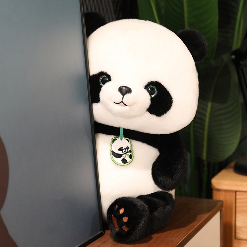 Adorable gran peluche gigante de panda mascota para niños