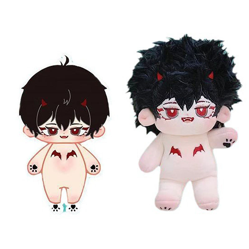 Juguetes de peluche de algodón orgánico personalizados, muñeca suave de bordado en forma de estrella para regalo, llavero de oso relleno de algodón PP y bolsa de estilo lindo