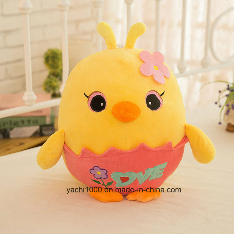 Encantador Mini Pollito Divertido en La Concha Juguete de Peluche Animal