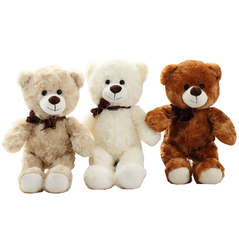 Juguetes de peluche personalizados al por mayor, ositos de peluche suaves y lindos, venta caliente de animales personalizados, oso de peluche marrón, juguete de peluche lindo, oso de peluche esponjoso para niños