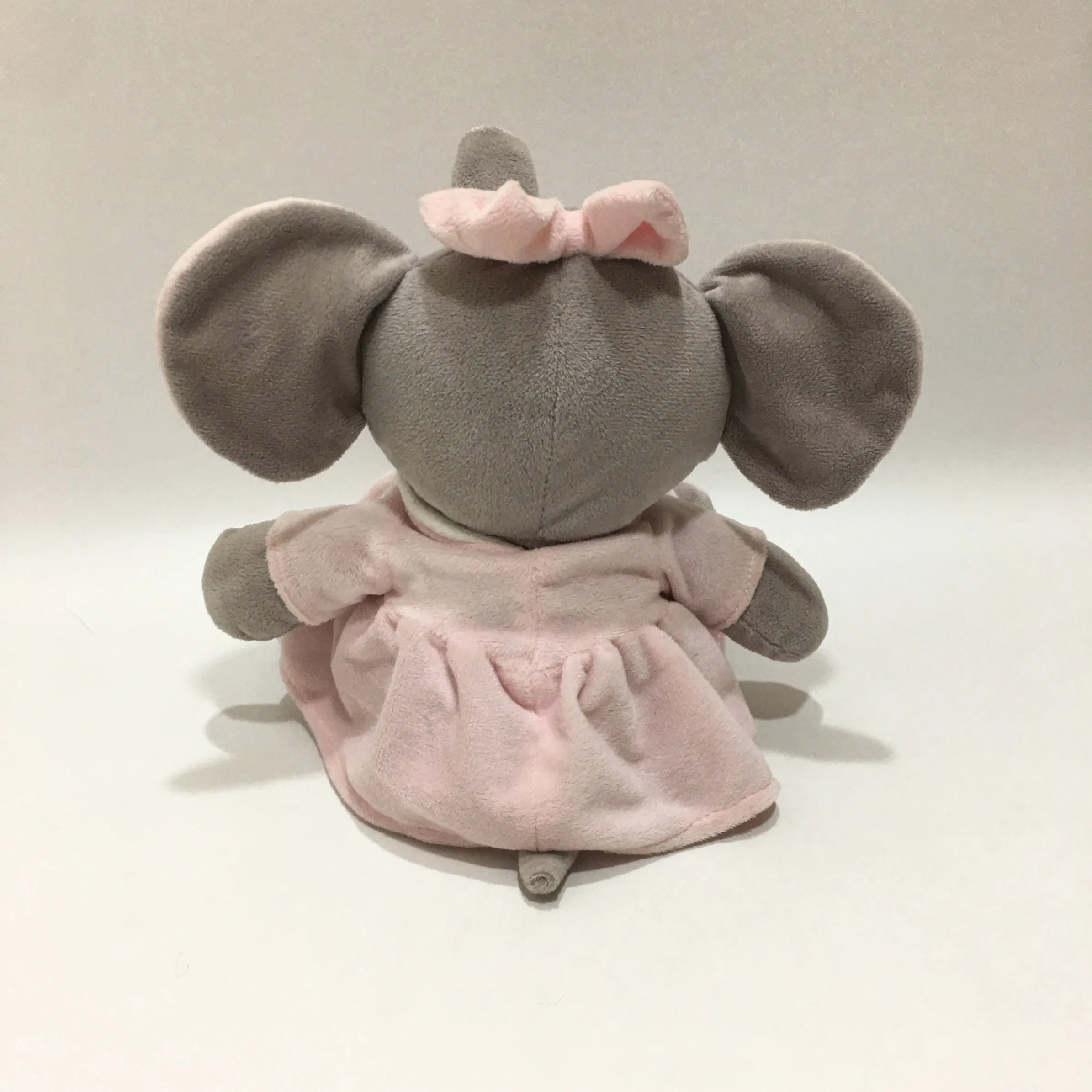 OEM Venta al por mayor Juguete de peluche elefante salvaje de material reciclado ecológico