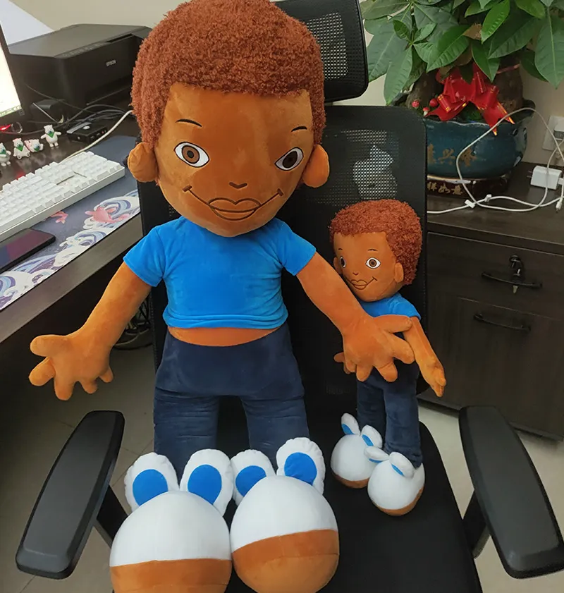 Diseño de muñeca Ldol de algodón orgánico personalizado, juguete de peluche de mascota lindo