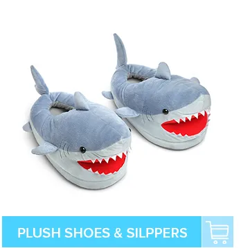 Zapatillas de felpa tiburón