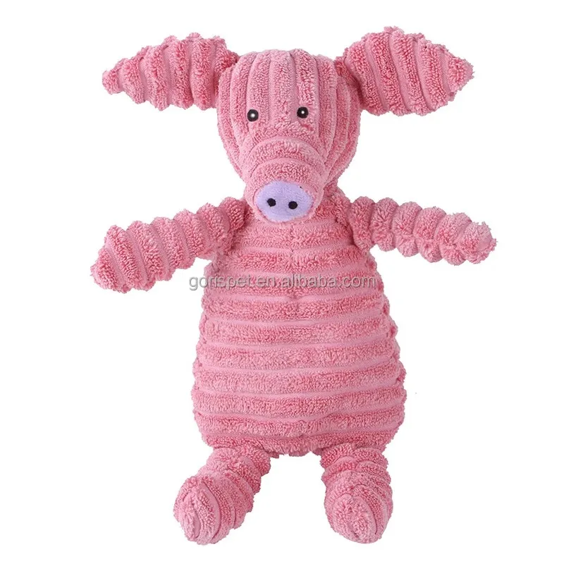 Juguete de masticar de lujo para perros, indestructible, interactivo, de peluche con sonido, juguete divertido en forma de animal para la limpieza dental